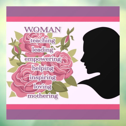 Frau Fensteraufkleber (Blatt 3)