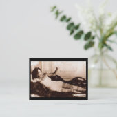Frau Fin De Siecle Tattooed Visitenkarte (Stehend Vorderseite)