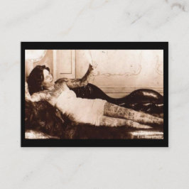Frau Fin De Siecle Tattooed Visitenkarte