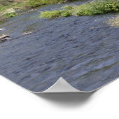 Frau Fischen auf dem Metolius River, Oregon Poster (Ecke)