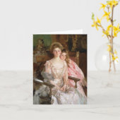 Frau Fiske Warren und ihre Tochter Karte (Gelbe Blume)