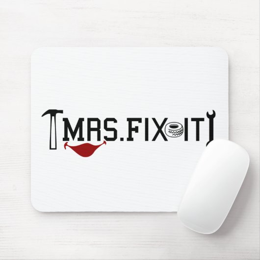 Frau Fix es Mousepad (Mit Mouse)