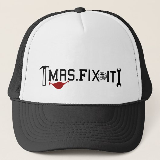 Frau Fix It Truckerkappe (Vorderseite)