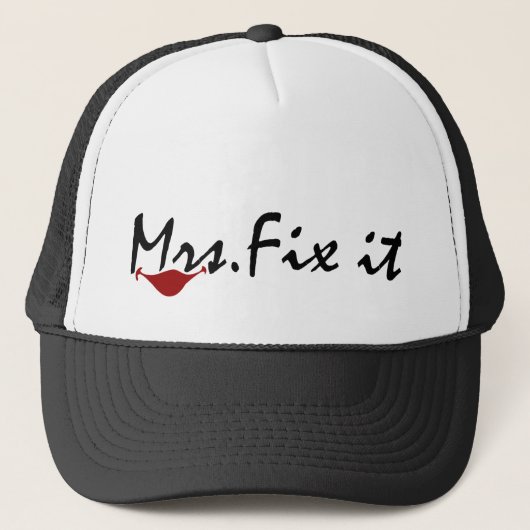 Frau Fix It Truckerkappe (Vorderseite)