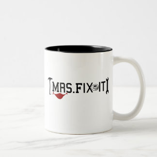 Frau Fix It Zweifarbige Tasse