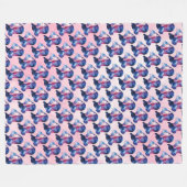 Frau Fleecedecke (Vorderseite (Horizontal))