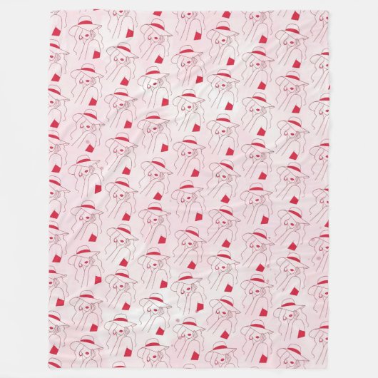 Frau Fleecedecke (Vorderseite)