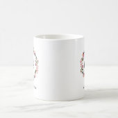 Frau Floral Wreath Personalized Kaffeetasse (Mittel)