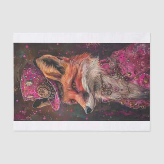 Frau Fox Seidenpapier (Vorderseite)