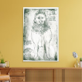 Frau Fr 19093 fol.24v Lion und Porcupine Leinwanddruck (Insitu (Wohnzimmer))