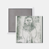 Frau Fr 19093 fol.24v Lion und Porcupine Magnet (Vorderseite/Rückseite)