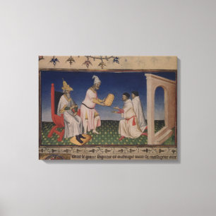 Frau Fr 2810 f.3v Kublai Khan (1214-94) seinen g Leinwanddruck