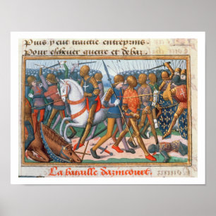 Frau Fr 5054 f.11 der Kampf von Agincourt, 1415, Poster