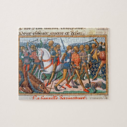 Frau Fr 5054 f.11 der Kampf von Agincourt, 1415, Puzzle (Horizontal)
