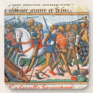 Frau Fr 5054 f.11 der Kampf von Agincourt, 1415, Untersetzer