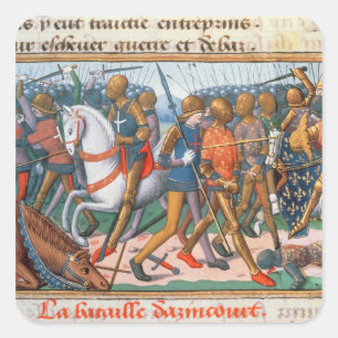 Frau Fr 5054 f.11 Die Schlacht von Agincourt, 1415 Quadratischer Aufkleber