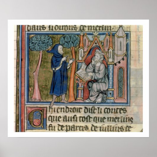 Frau Fr. 95 f.268 Merlin diktiert Blais die Geschi Poster (Vorne)