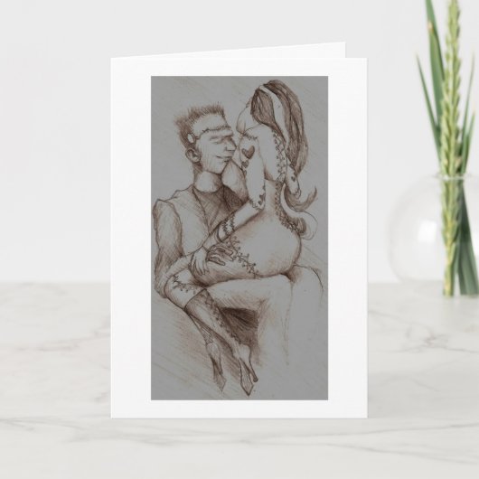 Frau Frankenstein Karte (Vorderseite)