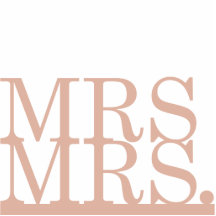 Frau & Frau Cake Topper [peach]