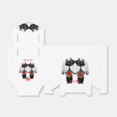 Frau + Frau Lesbian Ehekatze Niedlich Brides Weddi Geschenkschachtel (Ungefaltet)