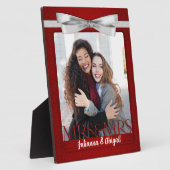 Frau & Frau Lesbian Gay Wedding Red Foto Fotoplatte (Seite)