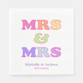 Frau & Frau | Niedliche Gay Wedding Serviette