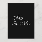 Frau & Frau Postkarte (Vorderseite)