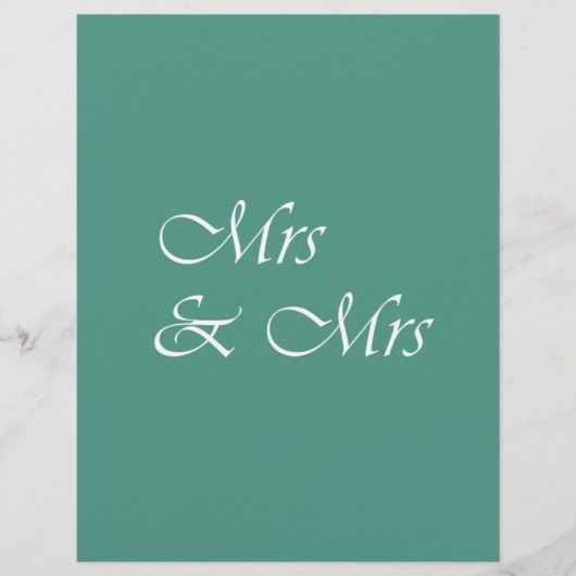 Frau & Frau Typografie (Vorderseite)