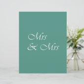Frau & Frau Typografie (Stehend Vorderseite)