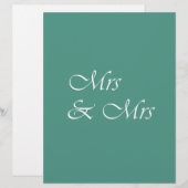Frau & Frau Typografie (Vorne/Hinten)