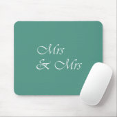 Frau & Frau Typografie Mousepad (Mit Mouse)