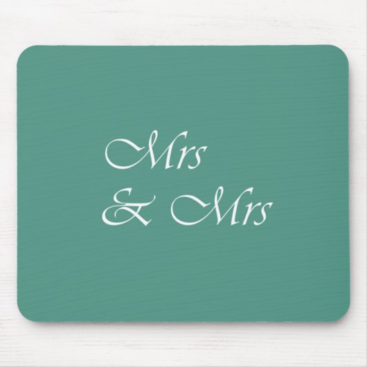 Frau & Frau Typografie Mousepad (Vorne)