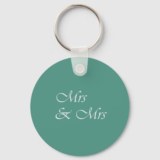 Frau & Frau Typografie Schlüsselanhänger (Vorderseite)
