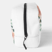 Frau frisch vermählte Rose goldene Blumengrün Waschbeutel (Rechts)