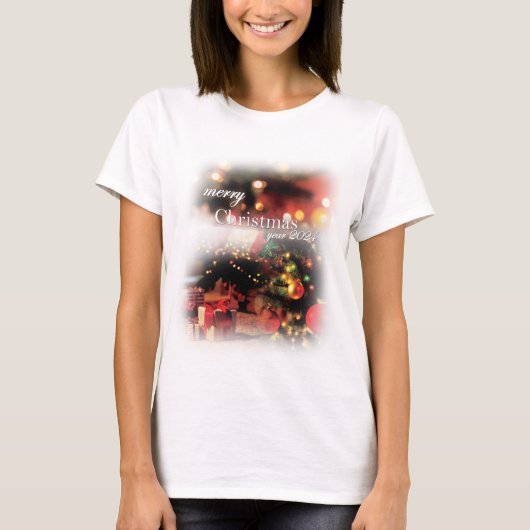 Frau Frohe Weihnachts-Shirt T-Shirt (Vorderseite)