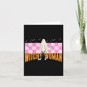 Frau Funny Halloween Costume Spooky Feminist Karte