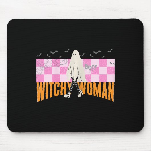 Frau Funny Halloween Costume Spooky Feminist Mousepad (Vorne)