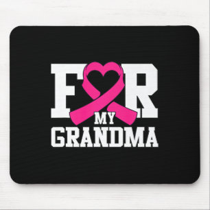 Frau für mein Oma Brustkrebs Bewusstsein rosa Mousepad