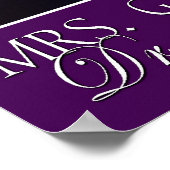 Frau Galaxy - Lila Poster (Ecke)