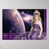 Frau Galaxy - Lila Poster (Vorne)