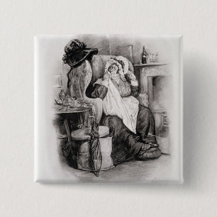 Frau Gamp, von 'Charles Dickens: Ein Klatsch über Button