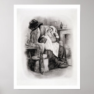Frau Gamp, von 'Charles Dickens: Ein Klatsch über Poster