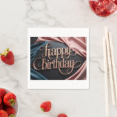Frau Geburtstag luxuriös elegante extravagant Serviette (Beispiel)