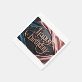 Frau Geburtstag luxuriös elegante extravagant Serviette (Ecke)