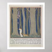 Frau gefolgt von einem Leopard, Illustration von ' Poster (Vorne)