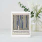 Frau gefolgt von einem Leopard, Illustration von ' Postkarte (Stehend Vorderseite)