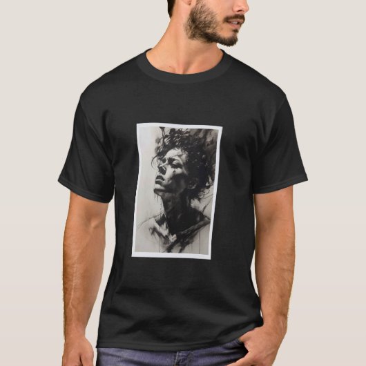 Frau Gemalt T-Shirt (Vorderseite)