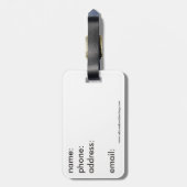 Frau Gepäckanhänger (Rückseite vertikal)