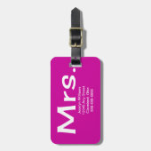 Frau Gepäckanhänger (Vorderseite vertikal)