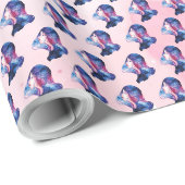 Frau Geschenkpapier (Rolleneckpunkt)